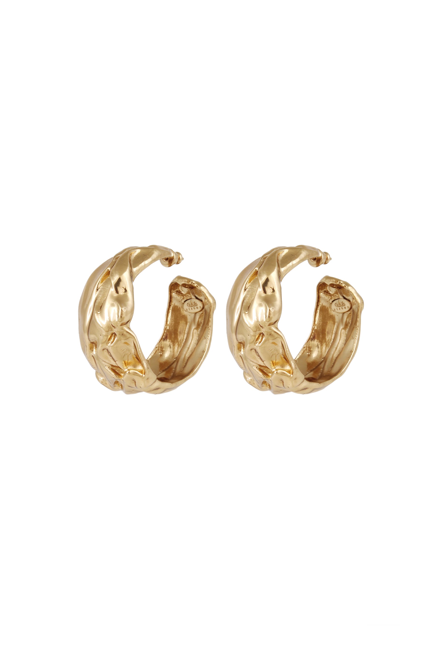 Gas Bijoux Compress Hoops - Gold
