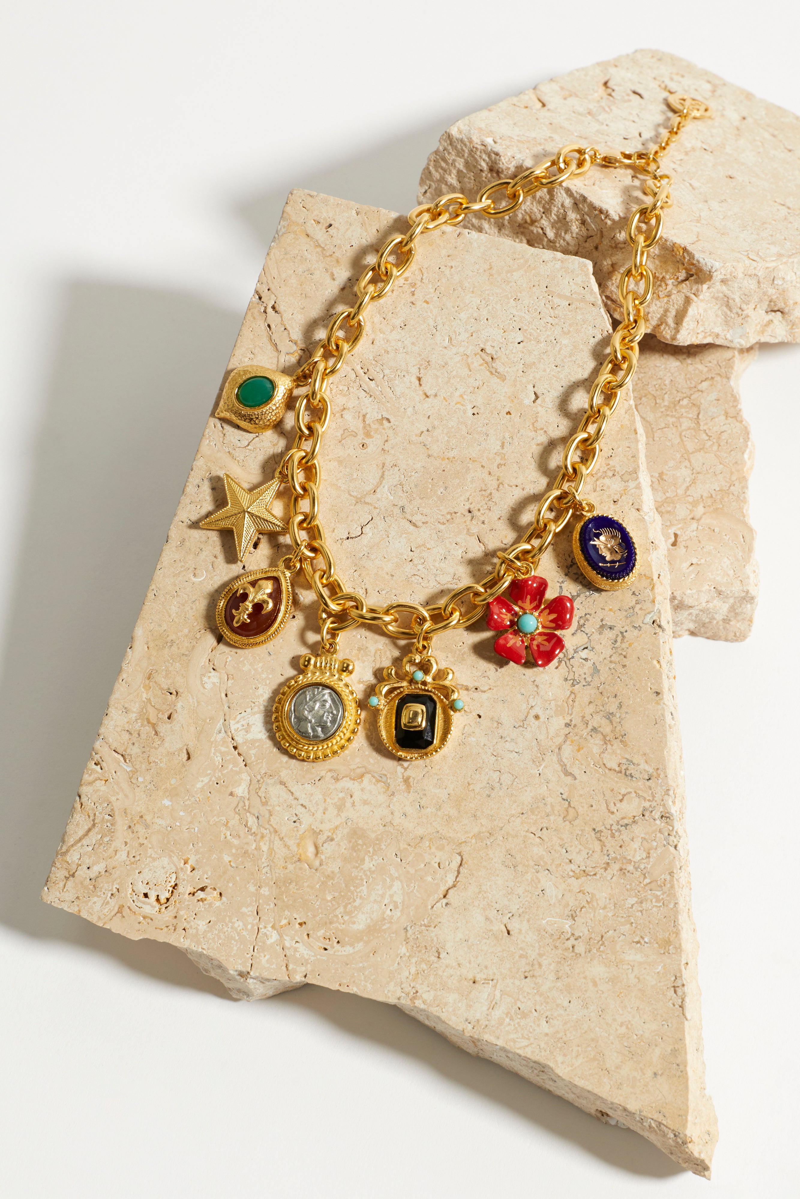 Ben Amun Charm Necklace - Gold - Image 2